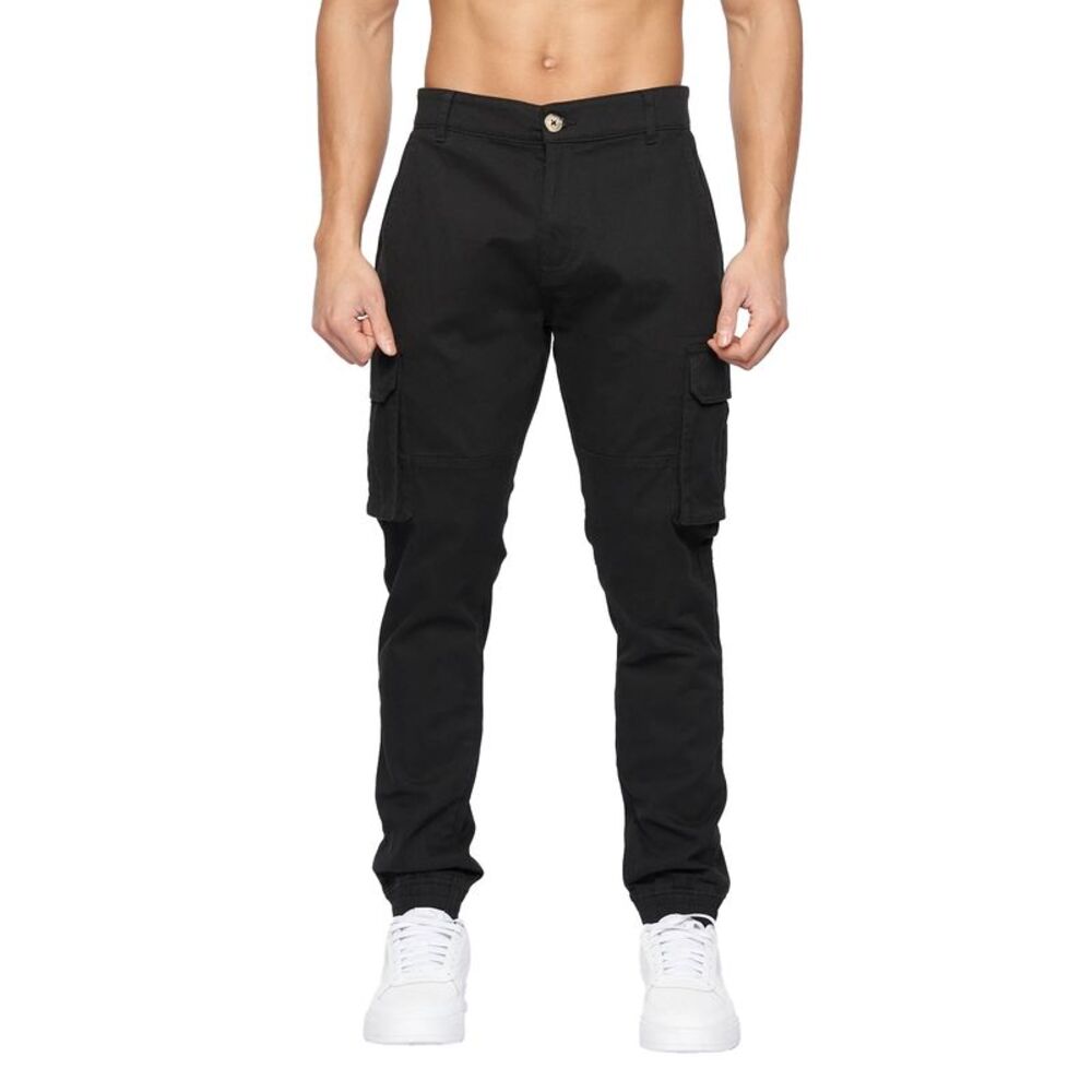 Crosshatch Mens Frentons Cargo Pants / Black